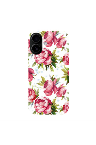 Other Apple Iphone 16 plus Pink Roses Transparent Silicone TPU Θήκη