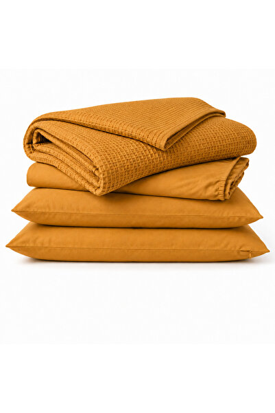 Meltem Bed linen Top Bottom Set with pike duvet, 100% Cotton, Stretchy sheet ...
