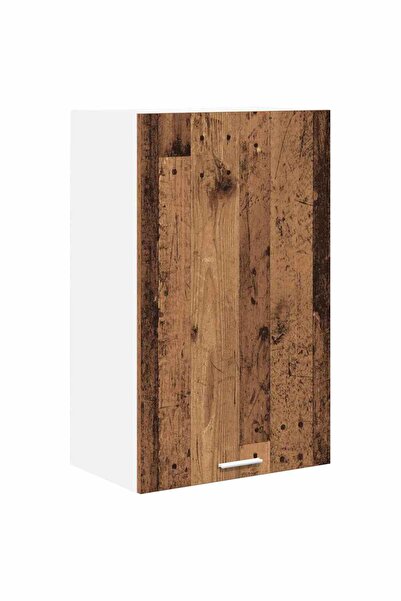 vidaxl Wall cabinet Old wood and White 50 x 31 x 80 cm Composite wood
