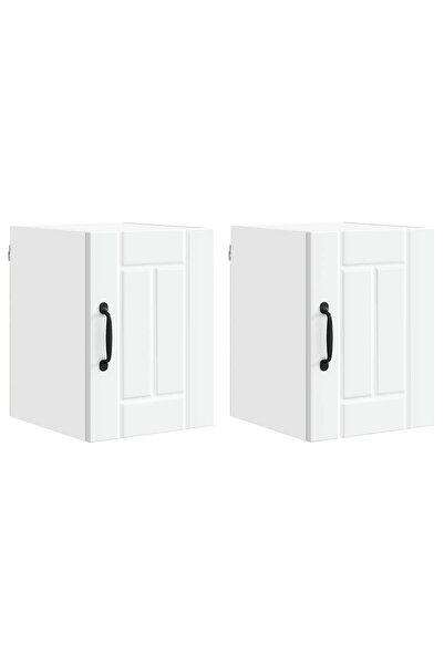 vidaxl Kitchen cabinet 2 pcs White 30 x 31 x 40 cm Composite wood