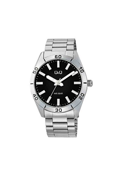 Q&Q Ρολόι Ανδρικό Stainless Steel Ασημί Q86B-002PY