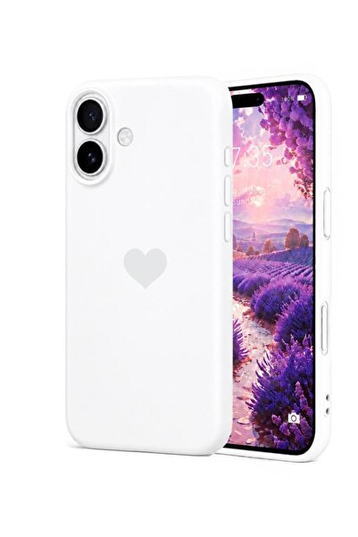 3GEN CASE iPhone 17 Kalp Logolu Lansman Kılıf İçi Kadife Kaplamalı Kamera Yük...