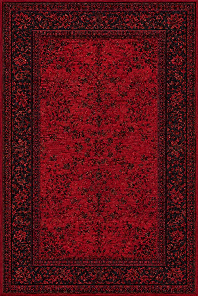 İPLİKZADE Dokuma Şönil Halı Yıkanabilir Eskitme Vintage Salon Oturma Odası Ha...