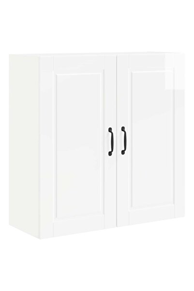 vidaxl Dulap de bucătărie Alb lucios 80 x 31 x 80 cm Lemn compozit