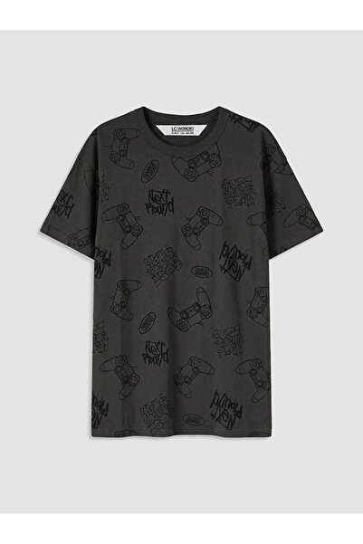 LC Waikiki تي شيرت LCW Kids Crew Neck منقوش للأولاد