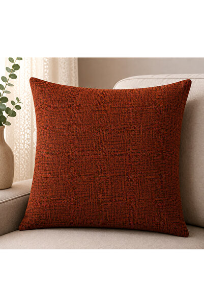 Şanlıavm 45X45 Cream Patterned Color Decorative Pillow Case