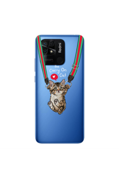Other Xiaomi Redmi 10C Swinging cat Transparent Silicone TPU Θήκη
