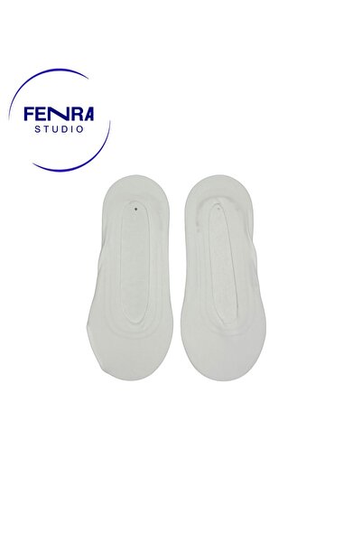 FENRA STUDIO Laser Cut Microfiber Invisible White Ballerina Socks 2-Pack - No...