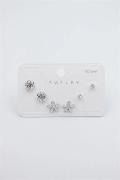 Marsilyan Nvdn- Ieg - Multiple Set Earrings - Silver Iegrs-Nvdn1