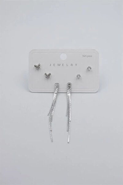 Marsilyan Nvdn- Ieg - Multiple Set Earrings - Silver Iegrs-Nvdn1