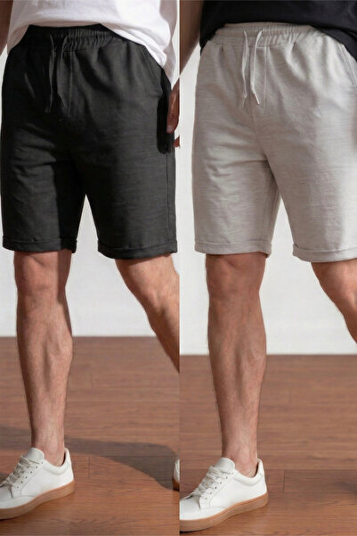 Veleno Men's 2-Piece Advantageous Pack Pique Fabric Double Leg Pocket Bermuda...