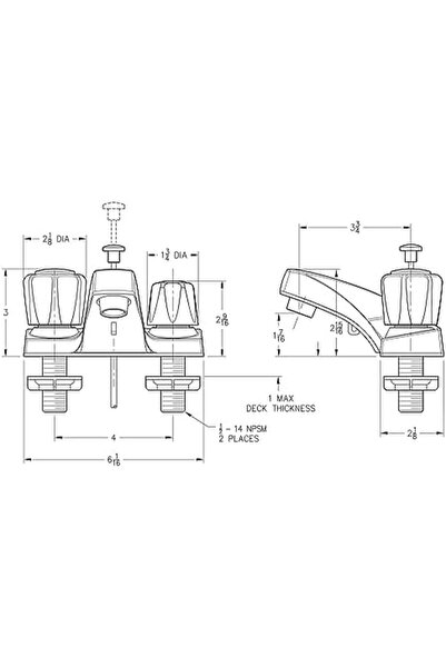 Yıldızan Terra Organik Lg1436002 Pfirst Series 2 Handle 10 cm Bathroom Faucet...