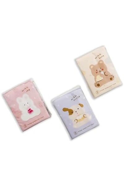 Yıldızan Terra Organik 3-Pack Pocket Tissues with Cute Characters |   Suitabl...