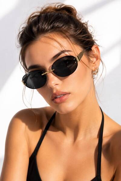 ModaLucci New Season Round Black Trend Model Sunglasses