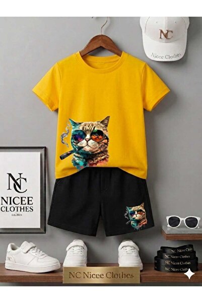 NC Nicee Clothes ΚΑΛΟΚΑΙΡΙΝΟ ΠΑΙΔΙΚΟ ΜΠΛΟΥΖΑΚΙ ΣΟΡΤΣ UNISEX (ΣΧΕΔΙΟ ΓΑΤΑΣ ΜΕ ...