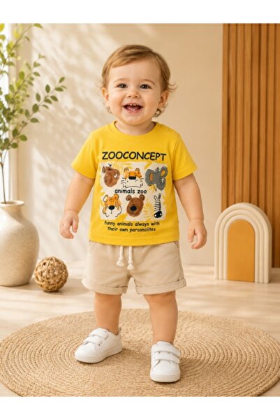 Superbaby Βρεφικό σετ Zoo Concept - κίτρινο