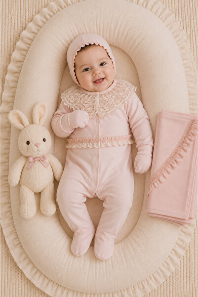 My Babies Label 6 Parça Kız Bebek Battaniyeli Hastane Çıkış Seti – Eklenilebi...