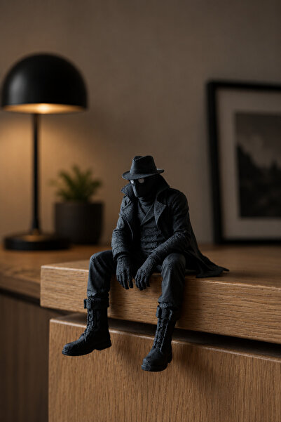 GAME SHOT Spider-Man Noir Figürü Örümcek Adam Dekoratif Obje