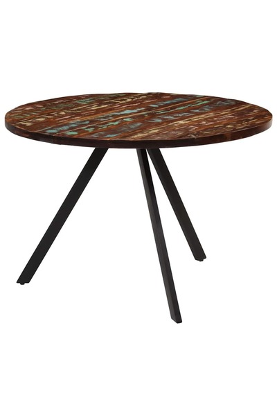 vidaxl Masă de bucătărie, 110x75 cm, lemn masiv reciclat