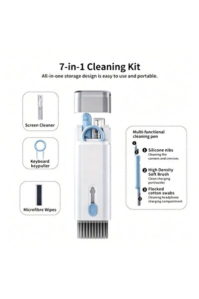 Yallabena 7in1 Electronic Multi-al Cleaning Brush Set Keyboards Headphones Sm...