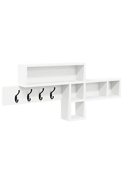 vidaxl Răcător de paltoane montat pe perete Alb 100 x 12 x 43,5 cm