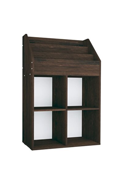 vidaxl Raft reviste copii, stejar afumat, 71x30x114 cm, lemn prelucrat