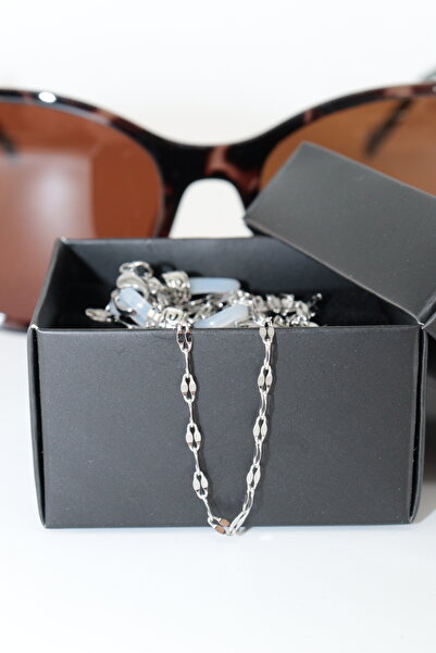 KEEBA Ruhun Lean Line Steel Silver Color Women's Eyeglasses Chain Glasses Rop...