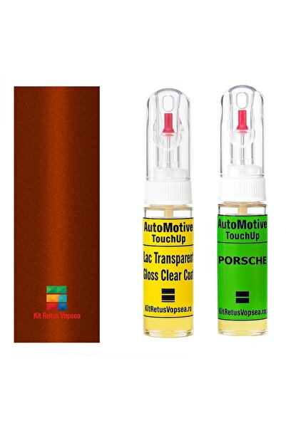 YLKRS AUTOMOTIVE Kit retus vopsea touch-up Porsche 718 Spyder PORM2Y (Papaya)...