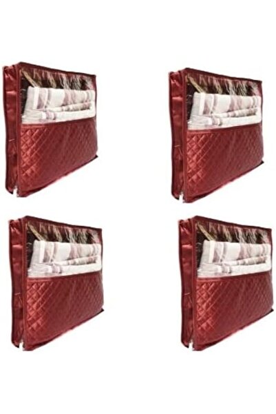 ETHNIC BAZAAR FZE غطاء ساري من الساتان بارتفاع 2 بوصة مع جيب للبلوزة/غطاء سار...