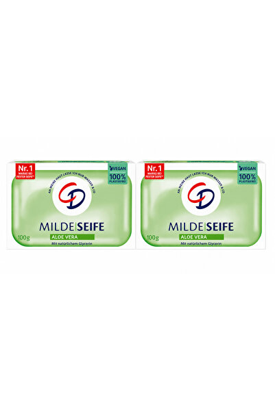 CD Mildeseife Aloe Vera Solid Soap 100 g – with Glycerin, Vegan, for Sensitiv...