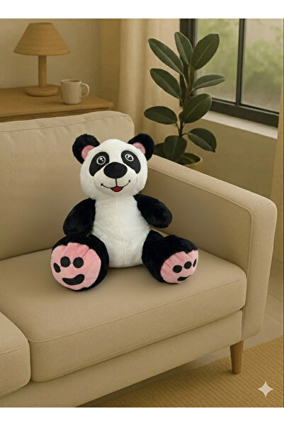 Işık kasabası Cute Panda Plush Pillow Pink Sleeping Companion
