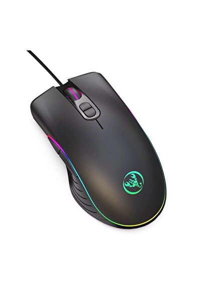 HXSJ A867 RGB Işıklı Kablolu Makrolu Oyuncu Mouse - 8000 DPI 7 Tuşlu Sunplus ...