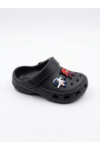 VIAJERO Children's Sandal Style Lightweight Slippers with Badge (Decorations ...