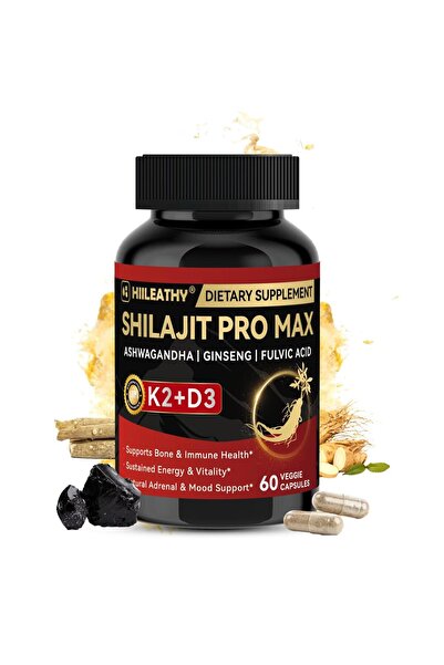 herbalproducts شيلاجيت من هايليثي للرجال والنساء مع فيتامين د3 وك2، شيلاجيت ل...