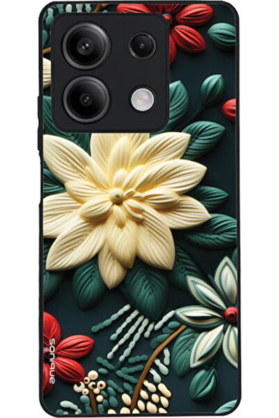 Other Θήκη Sonique Σειράς 3D Λουλουδιών για Xiaomi Redmi Note 13 5G Πράσινη