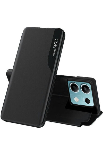 Techsuit Efold Book Πλαστικό / Συνθετικό Δέρμα Μαύρο (Redmi Note 13 5G)