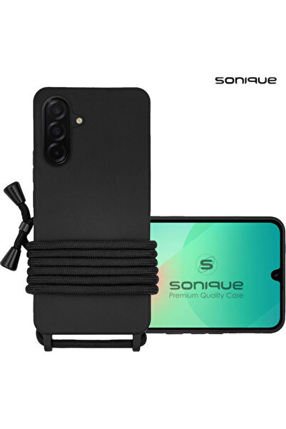 Other Θήκη σιλικόνης με κορδόνι μεταφοράς Sonique Samsung Galaxy A36 5G Μαύρο