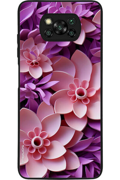 Other Θήκη Sonique Σειράς 3D Λουλουδιών για Xiaomi Poco X3 NFC Poco X3 Pro Ροζ