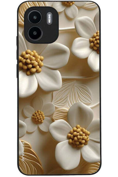 Other Θήκη Sonique Σειράς 3D Λουλουδιών για Xiaomi Redmi A1 Redmi A2 Λευκό