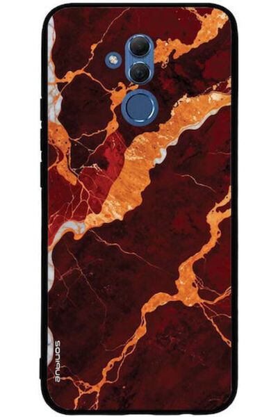 Other Θήκη Sonique Σειράς Marble για Huawei Mate 20 Lite Κόκκινη