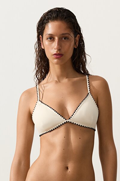 Oysho Kontrast dikişli üçgen bikini üstü
