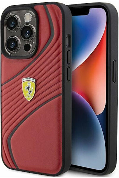 Ferrari 6.1 " Πλαστικό Πίσω Κάλυμμα Κόκκινο (iPhone 15 Pro) Κωδικός: FEHCP15L...