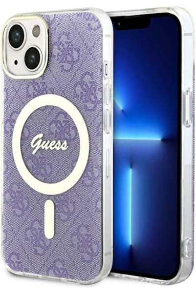 Guess Πίσω Κάλυμμα Σιλικόνης Μωβ (iPhone 14 Plus) Κωδικός: GUHMP14MH4STU