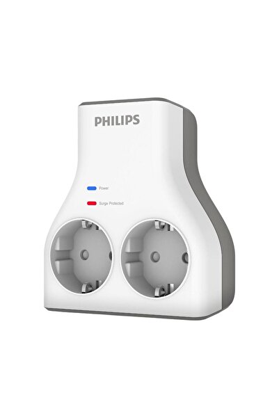 Philips 1140J İkili Akım Koruma Priz - Beyaz