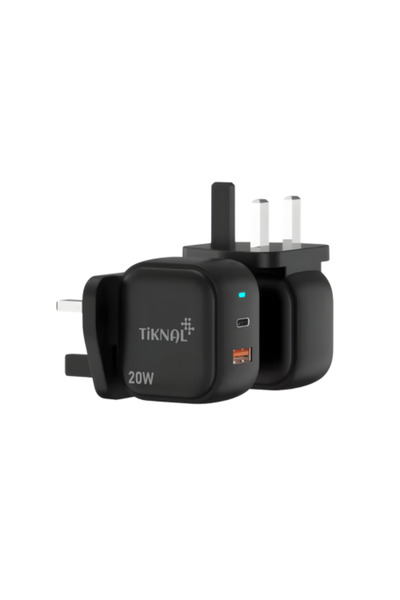 Tiknal 20W Fast Wall Charger Block USB C Power Adapter with Usb-A and Usb-C P...