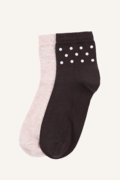 DeFacto Women's 2-Pack Cotton Socks H5597Axns