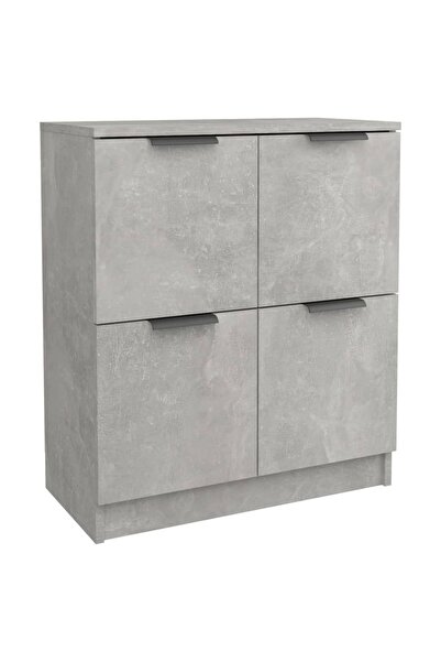 vidaxl Dulap, gri beton, 60x30x70 cm, lemn prelucrat