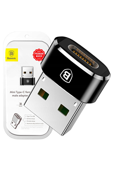 Baseus Usb-C To Usb-A 3A Adapter For Phones 2.0 High Charging Speed