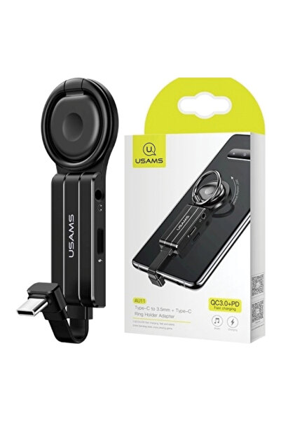 Usams 2-In-1 Usb-C Adapter 3.5Mm + Usb-C For Samsung Phones And Tablets