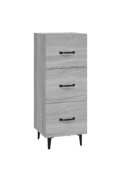 vidaxl Servantă, gri sonoma, 34,5x34x90 cm, lemn compozit